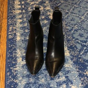 Women’s Black Leather Booties